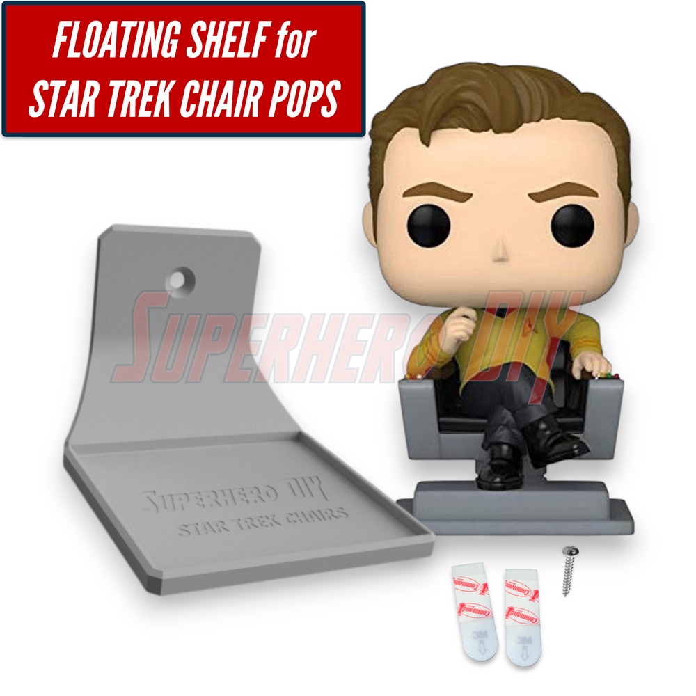 Wall Mount Display Stand for Star Trek Chair Funko Pops (ONLINE ORDER ONLY)