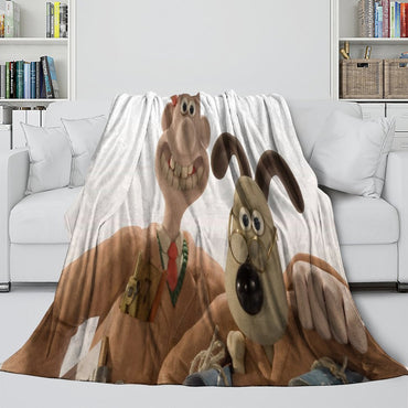 Wallace Gromit Blanket Flannel Throw Room Decoration (ONLINE ORDER ONLY)