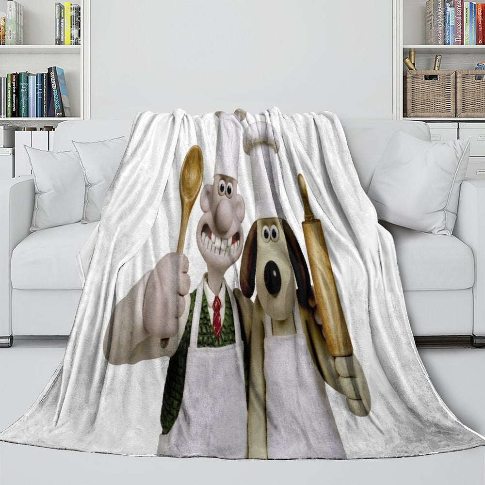 Wallace Gromit Blanket Flannel Throw Room Decoration (ONLINE ORDER ONLY)