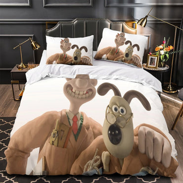 Wallace Gromit Duvet Cover Bedding Set Without Filler (ONLINE ORDER ONLY)