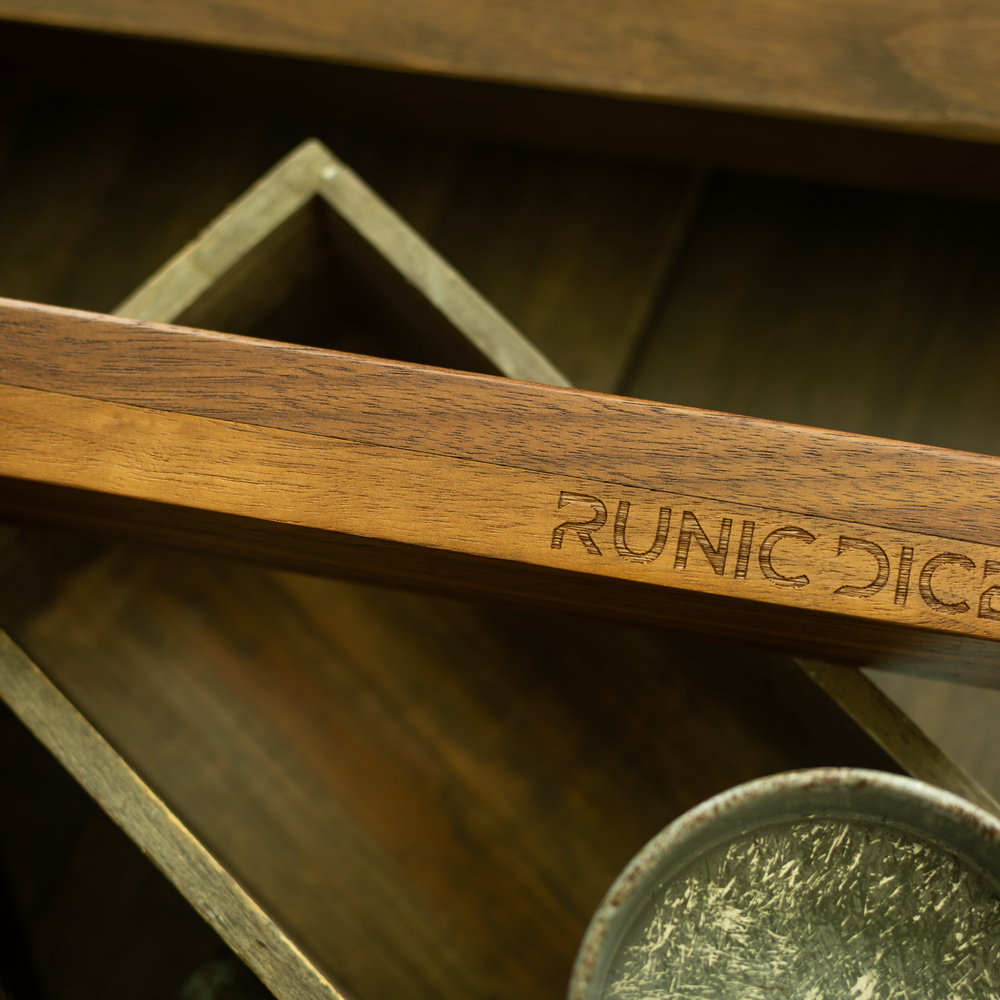 Black Walnut Wood Magnetic Dice Storage Box (ONLINE ORDER ONLY)