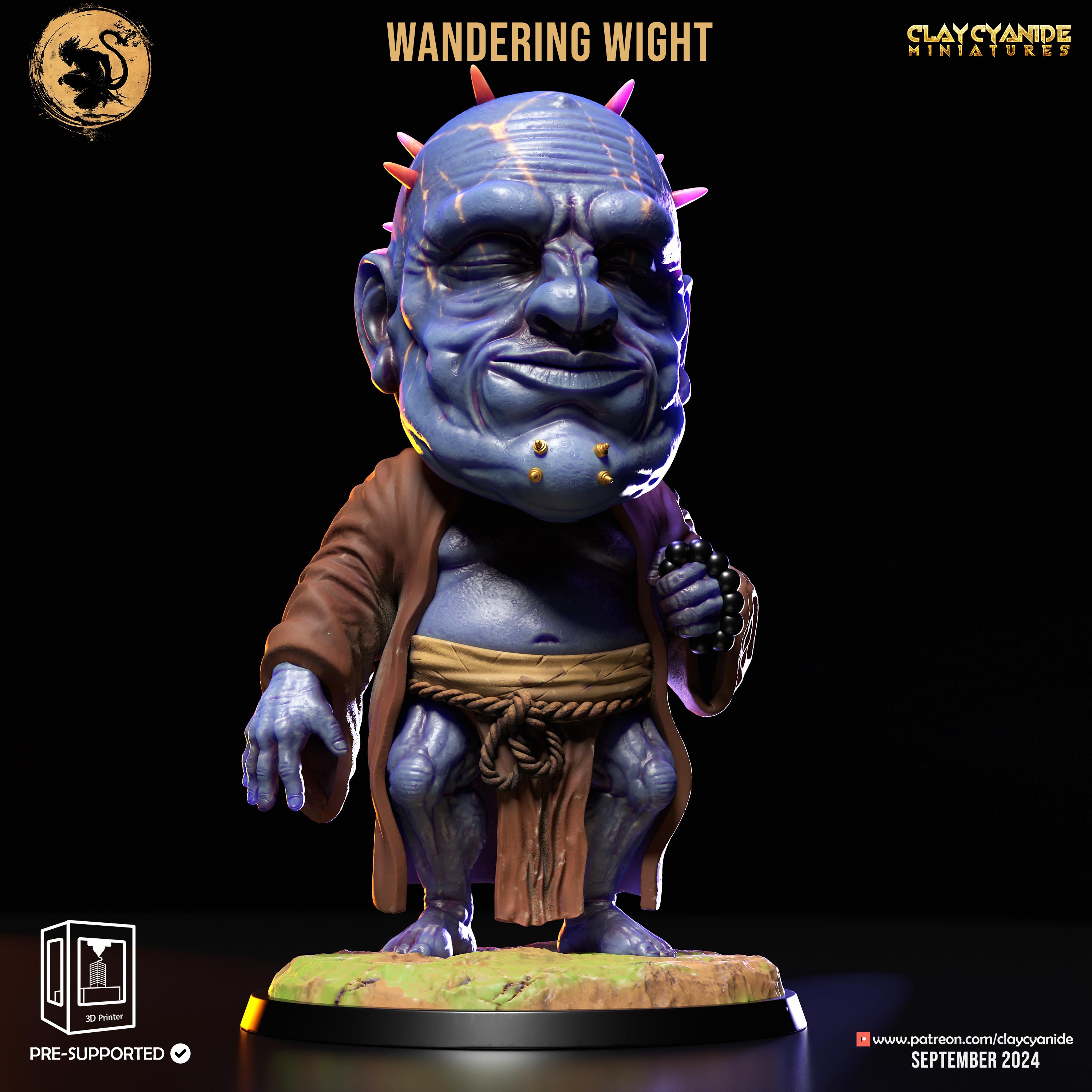3D Printed Clay Cyanide Wandering Wight Black Myth - Wukong Set 28 32 mm D&D (Online Only)