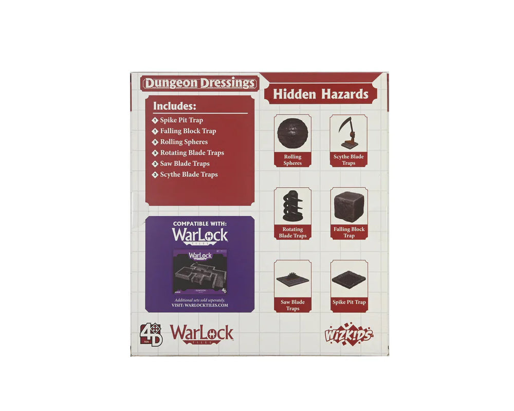 WarLock Tiles: Dungeon Dressings - Traps - Hidden Hazards (ONLINE ORDER ONLY)