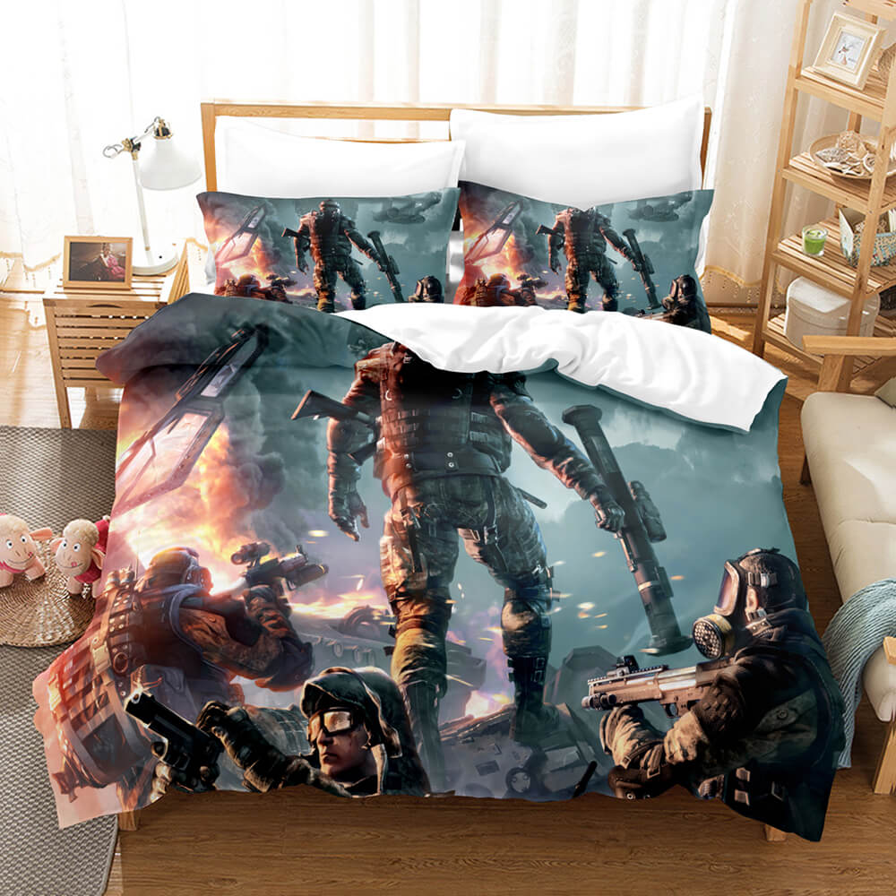 Warface War Front Cosplay 3 Piece Bedding Set Quilt Covers (Online Order Only)