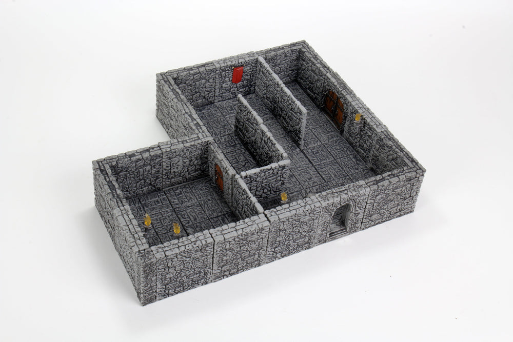 WarLock Tiles: Dungeon Tiles II – Full Height Stone Walls (ONLINE ORDER ONLY)