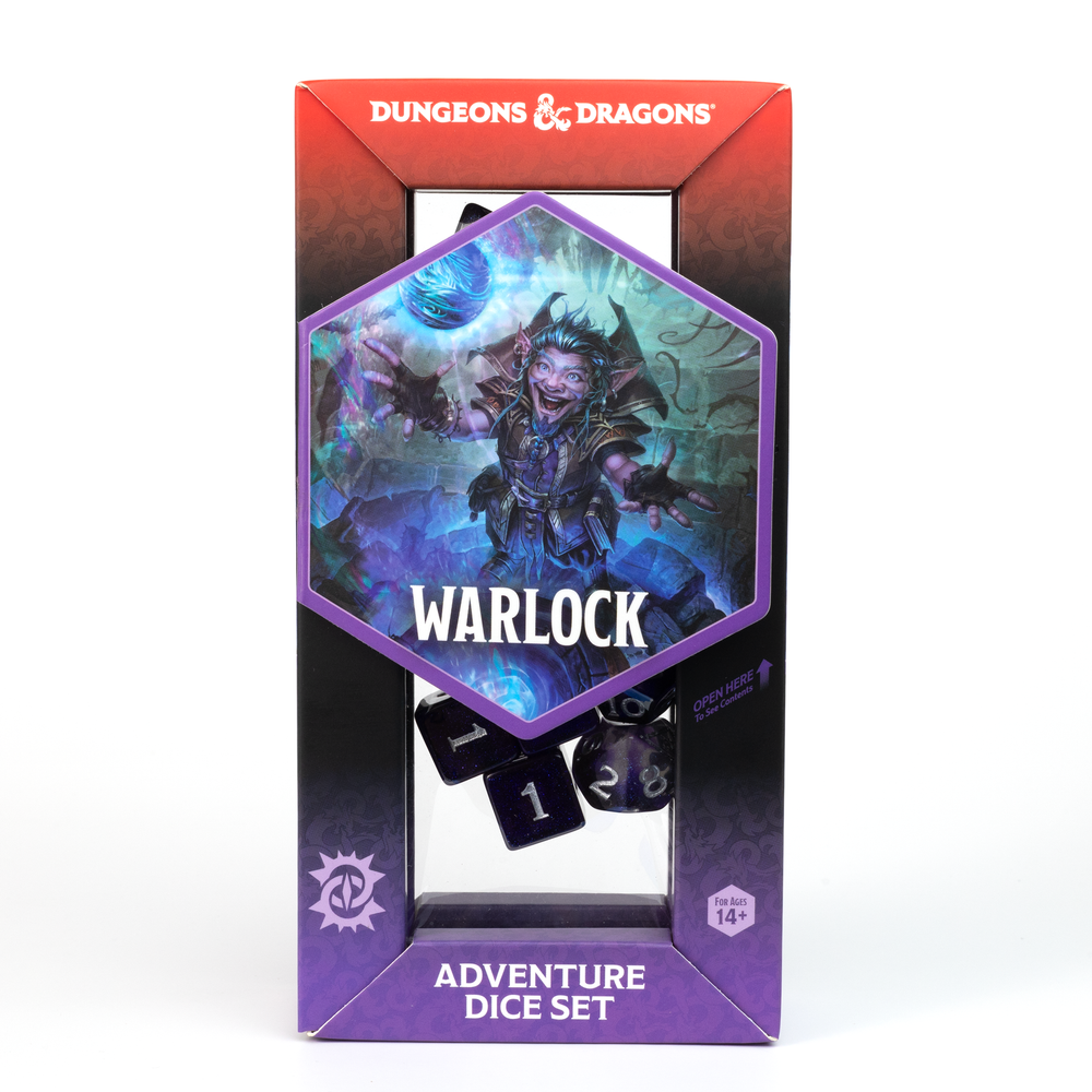 D&D Adventure Dice Set - Warlock Edition | Purple 16pc Collection (ONLINE ORDER ONLY)