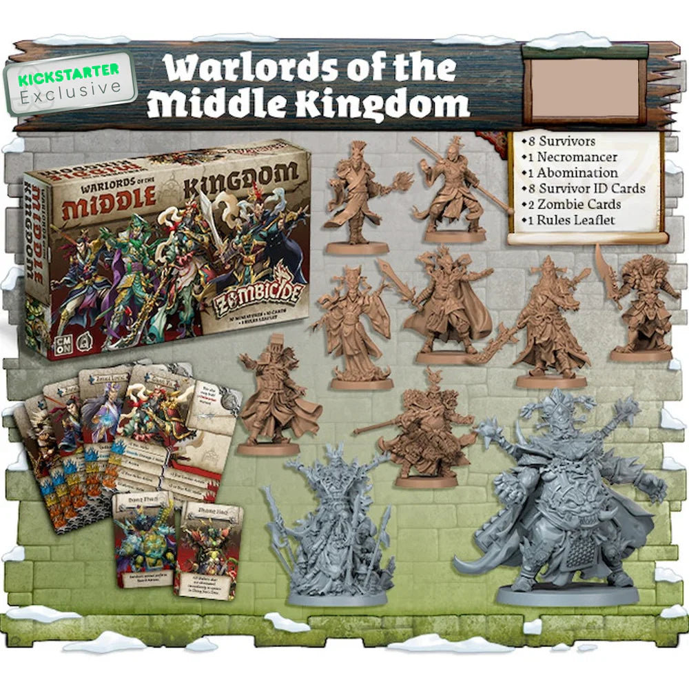 Zombicide: White Death Warlords of the Middle Kingdom - Kickstarter Exclusive (ONLINE ORDER ONLY)