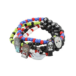 Warner Bros. Horror Character Icons 5-piece Tradesies Stretchy Bracelet Set (Online Order Only)