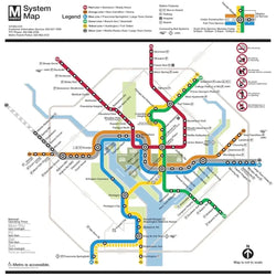 Washington DC Metro Map 500 Piece Jigsaw Puzzle NYPC
