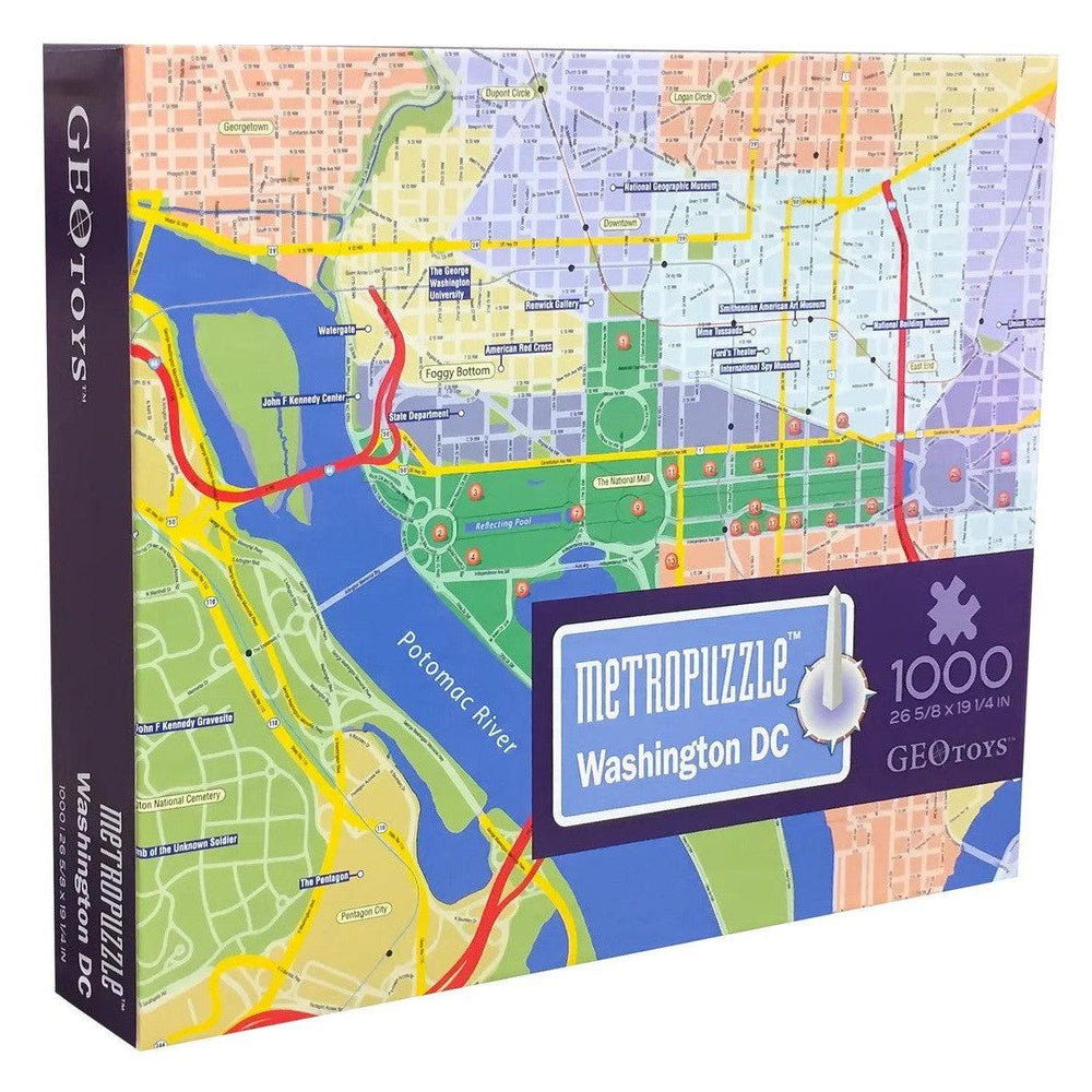 Washington D.C. Metropuzzle 1000 Piece Jigsaw Puzzle Geotoys (ONLINE ORDER ONLY)