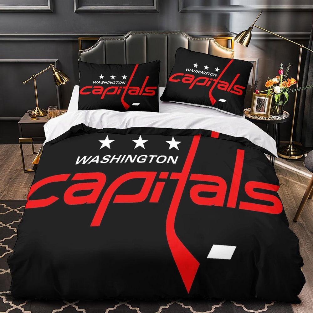 Washington Capitals Bedding Set Quilt Duvet Cover Without Filler (Online Order Only)