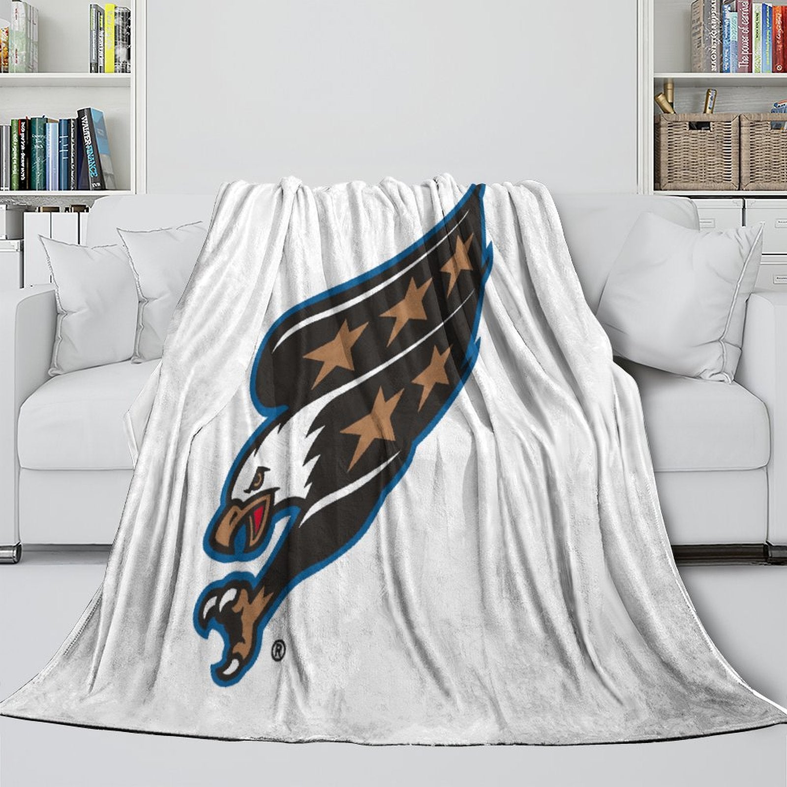 Washington Capitals Blanket Flannel Throw Kids Room Decoration (Online Order Only)
