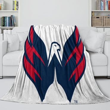 Washington Capitals Blanket Flannel Throw Kids Room Decoration (Online Order Only)