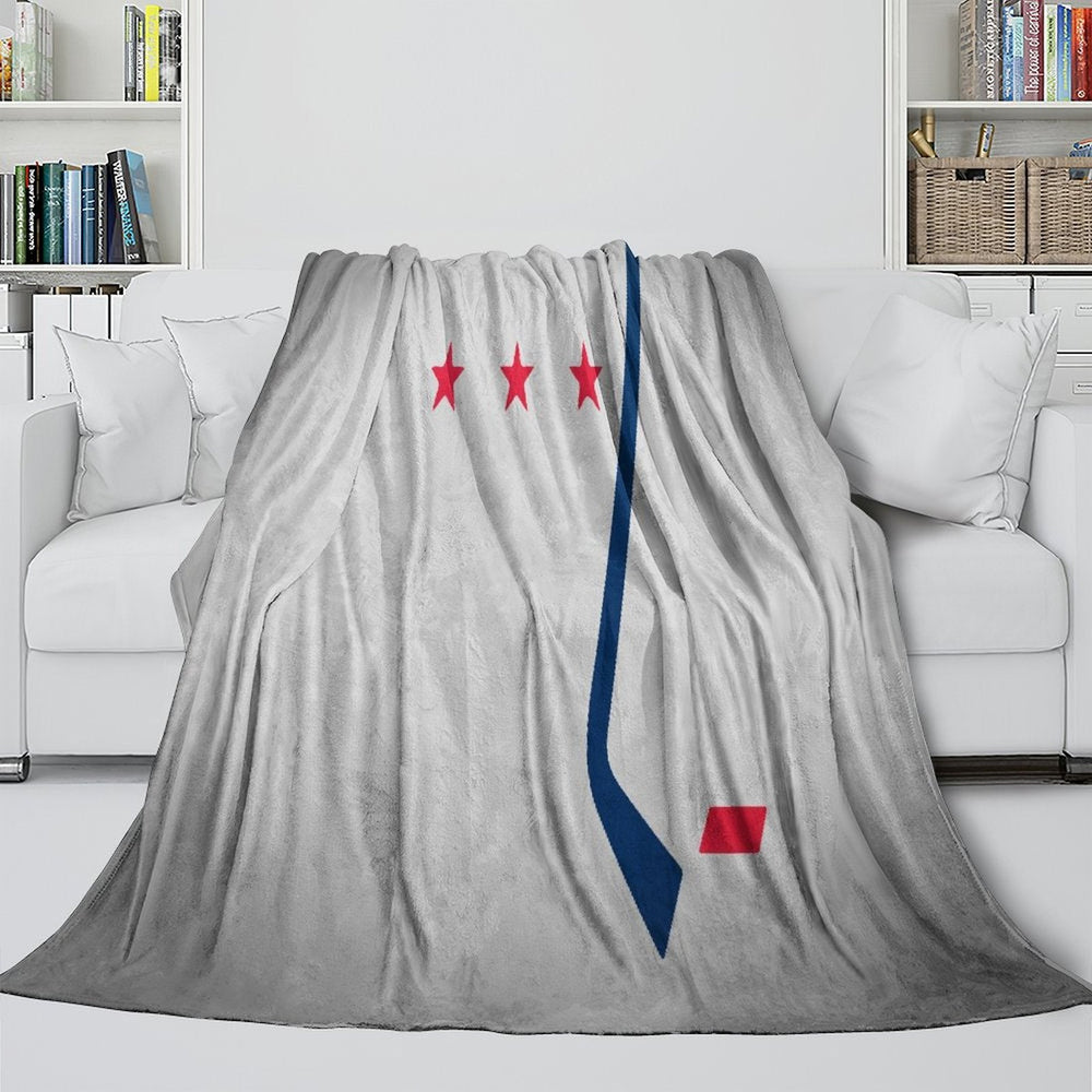 Washington Capitals Blanket Flannel Throw Kids Room Decoration (Online Order Only)