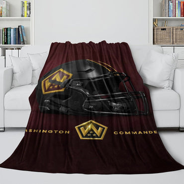 Washington Commanders Blanket Flannel Fleece Throw Room Decoration (Online Order Only)