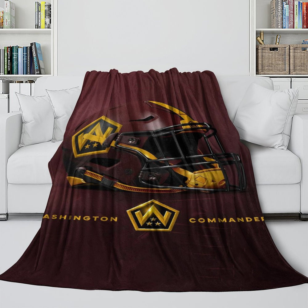 Washington Commanders Blanket Flannel Fleece Throw Room Decoration (Online Order Only)