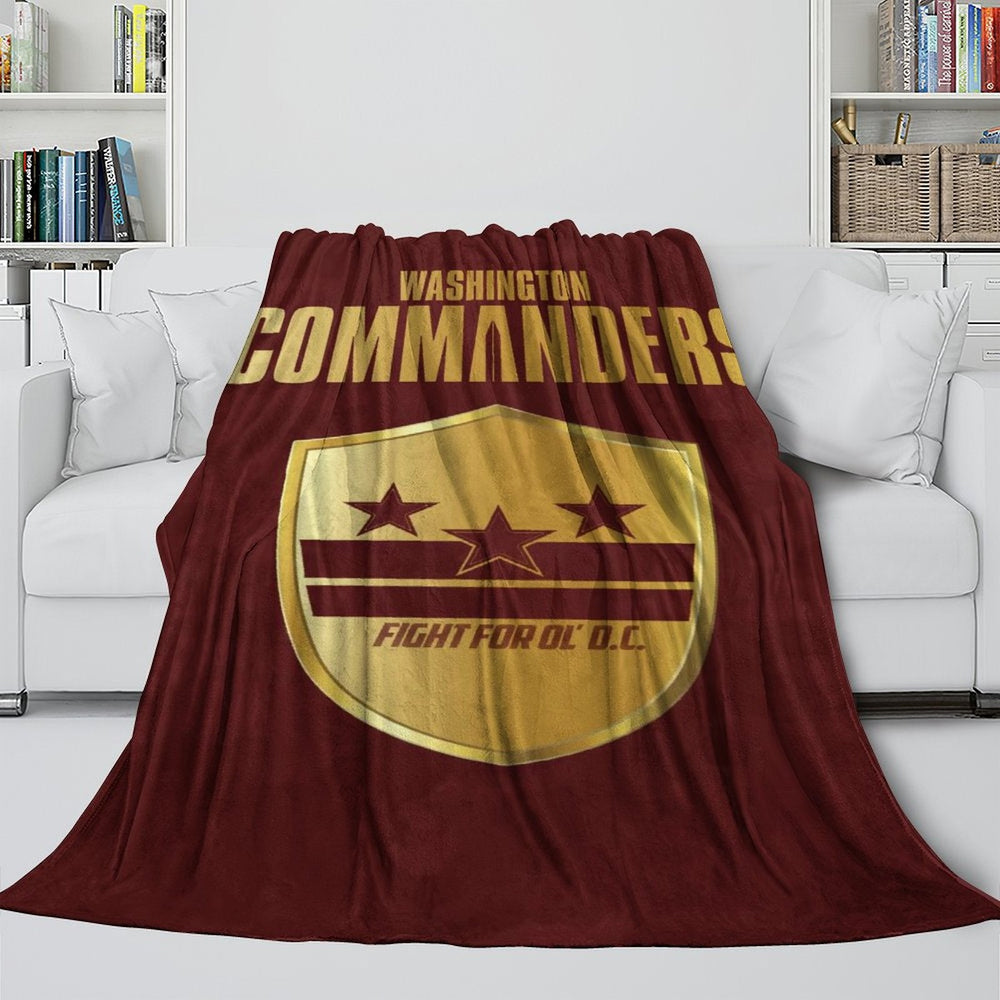 Washington Commanders Blanket Flannel Fleece Throw Room Decoration (Online Order Only)