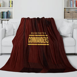 Washington Commanders Blanket Flannel Fleece Throw Room Decoration (Online Order Only)