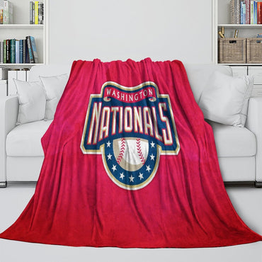 Washington Nationals Blanket Flannel Throw Room Decoration (Online Order Only)