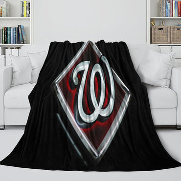 Washington Nationals Blanket Flannel Throw Room Decoration (Online Order Only)