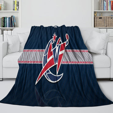 Washington Wizards Blanket Flannel Fleece Throw Room Decoration (Online Order Only)