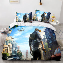 Watch Dogs Pattern Bedding Sets Quilt Cover Without Filler (Online Order Only)