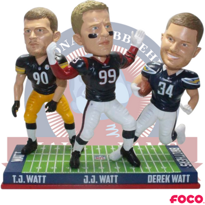 Watt Brothers NFL Triple Bobblehead (ONLINE ORDER ONLY)