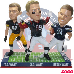 Watt Brothers NFL Triple Bobblehead (ONLINE ORDER ONLY)