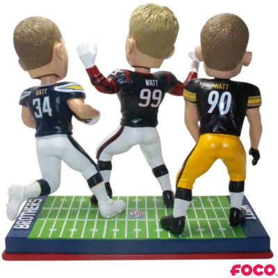 Watt Brothers NFL Triple Bobblehead (ONLINE ORDER ONLY)