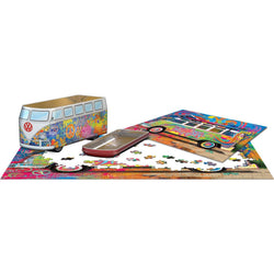 Wave Hopper VW Bus 550 Piece Jigsaw Puzzle in Tin Eurographics (ONLINE ORDER ONLY)
