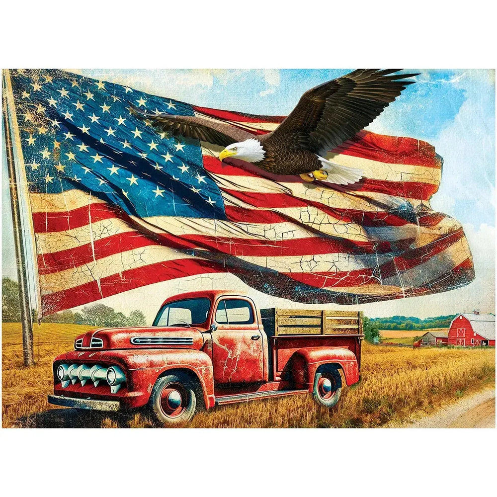 Waving Flag USA 1000 Piece Jigsaw Puzzle Eurographics (ONLINE ORDER ONLY)