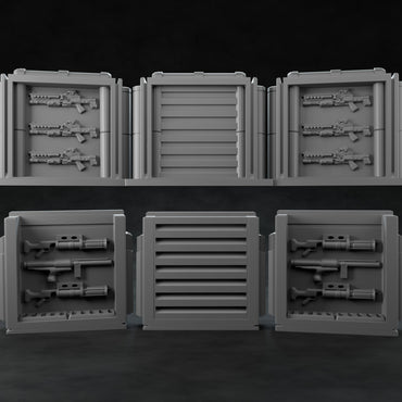 3D Printed Nafarrate Weapon Rack Set 1 Space Orcs 28 32 mm D&D (Online Only)