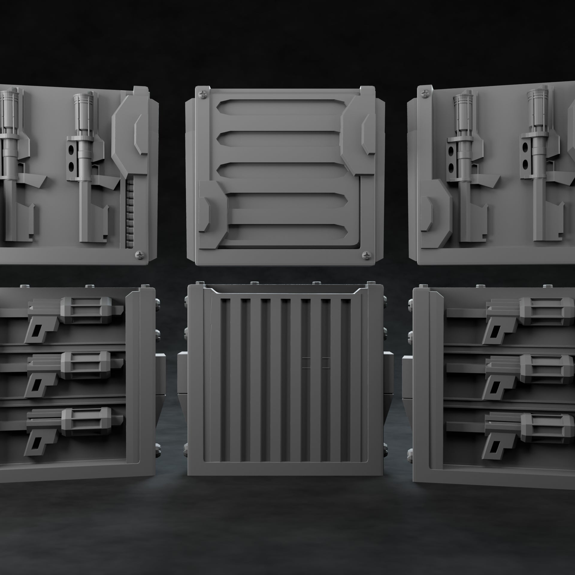 3D Printed Nafarrate Weapon Rack Set 2 Space Orcs 28 32 mm D&D (Online Only)