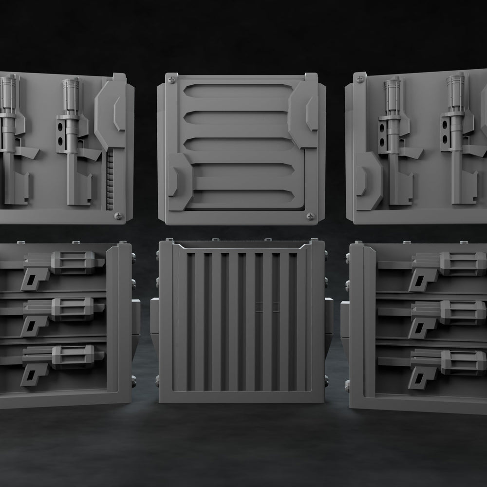 3D Printed Nafarrate Weapon Rack Set 2 Space Orcs 28 32 mm D&D (Online Only)