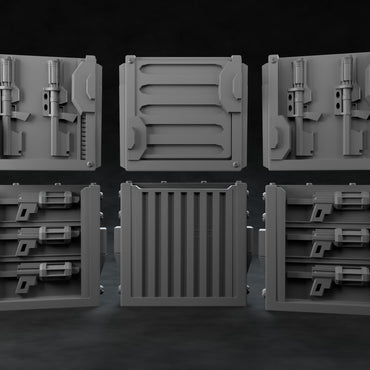 3D Printed Nafarrate Weapon Rack Set 2 Space Orcs 28 32 mm D&D (Online Only)