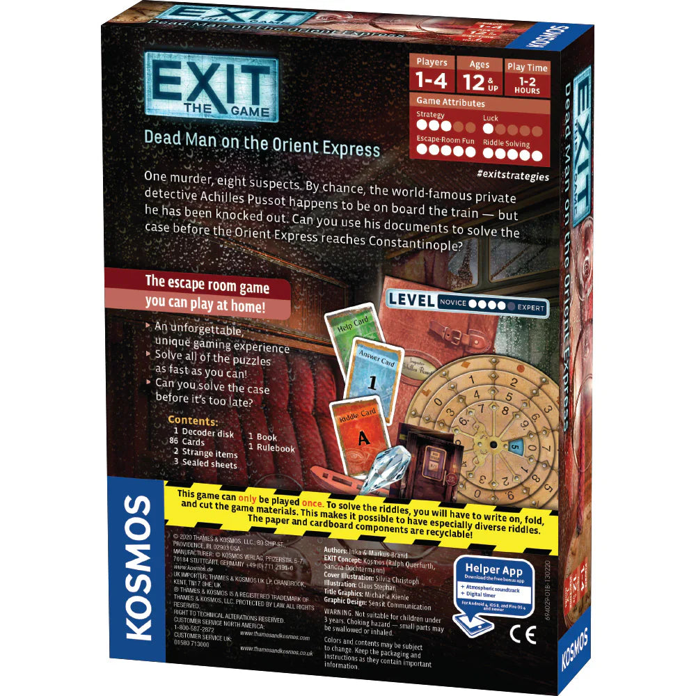 EXIT: Dead Man on the Orient Express (ONLINE ORDER ONLY)