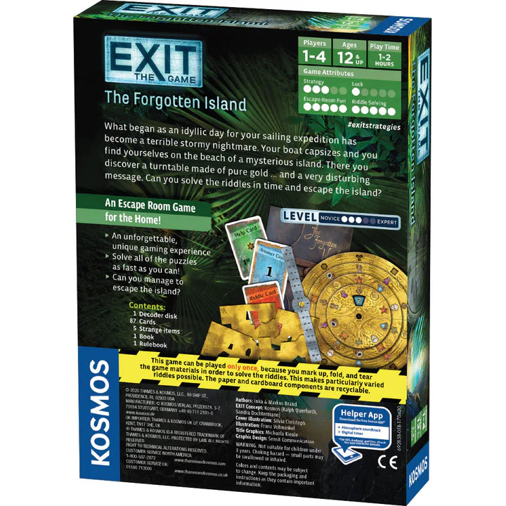 EXIT: The Forgotten Island (ONLINE ORDER ONLY)