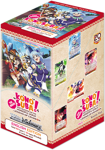 Weiss Schwarz: KONOSUBA -God’s blessing on this wonderful world! Legend of Crimson Booster Box (20 Booster Packs) (ONLINE ORDER ONLY)