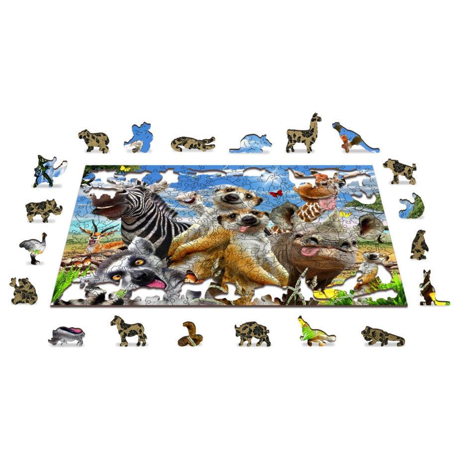 Welcome to Africa 300 Piece Wood Jigsaw Puzzle Wooden City (ONLINE ORDER ONLY)