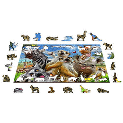 Welcome to Africa 300 Piece Wood Jigsaw Puzzle Wooden City (ONLINE ORDER ONLY)