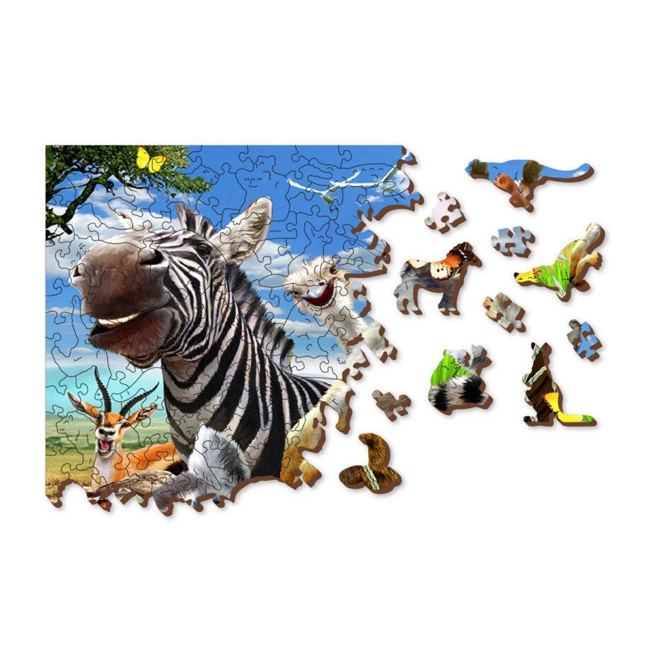 Welcome to Africa 300 Piece Wood Jigsaw Puzzle Wooden City (ONLINE ORDER ONLY)