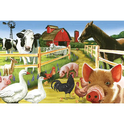Welcome to the Farm 36 Piece Floor Jigsaw Puzzle Cobble Hill (ONLINE ORDER ONLY)