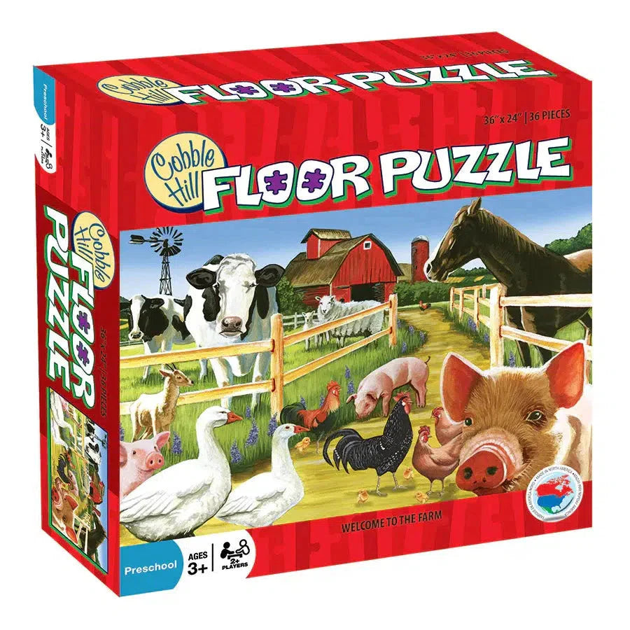 Welcome to the Farm 36 Piece Floor Jigsaw Puzzle Cobble Hill (ONLINE ORDER ONLY)