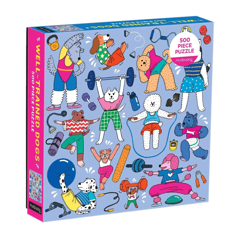 Well-Trained Dogs 500 Piece Jigsaw Puzzle Mudpuppy (ONLINE ORDER ONLY)