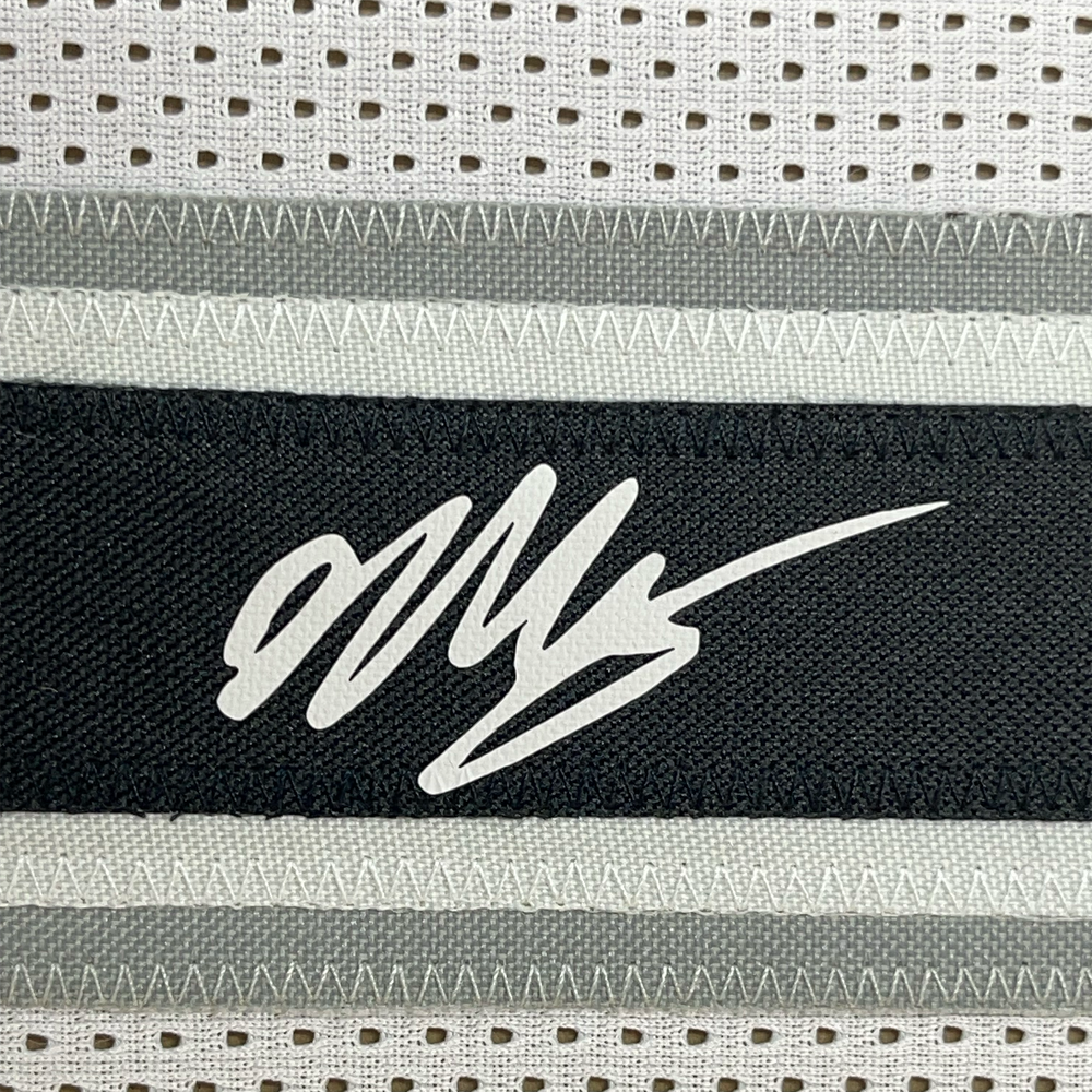 Framed Facsimile Autographed Victor Wembanyama 35x39 San Antonio White Reprint Laser Auto Basketball Jersey (ONLINE ORDER ONLY)