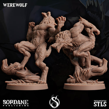 3D Printed Sordane Publishing Werewolves 28 32mm D&D (Online Only)