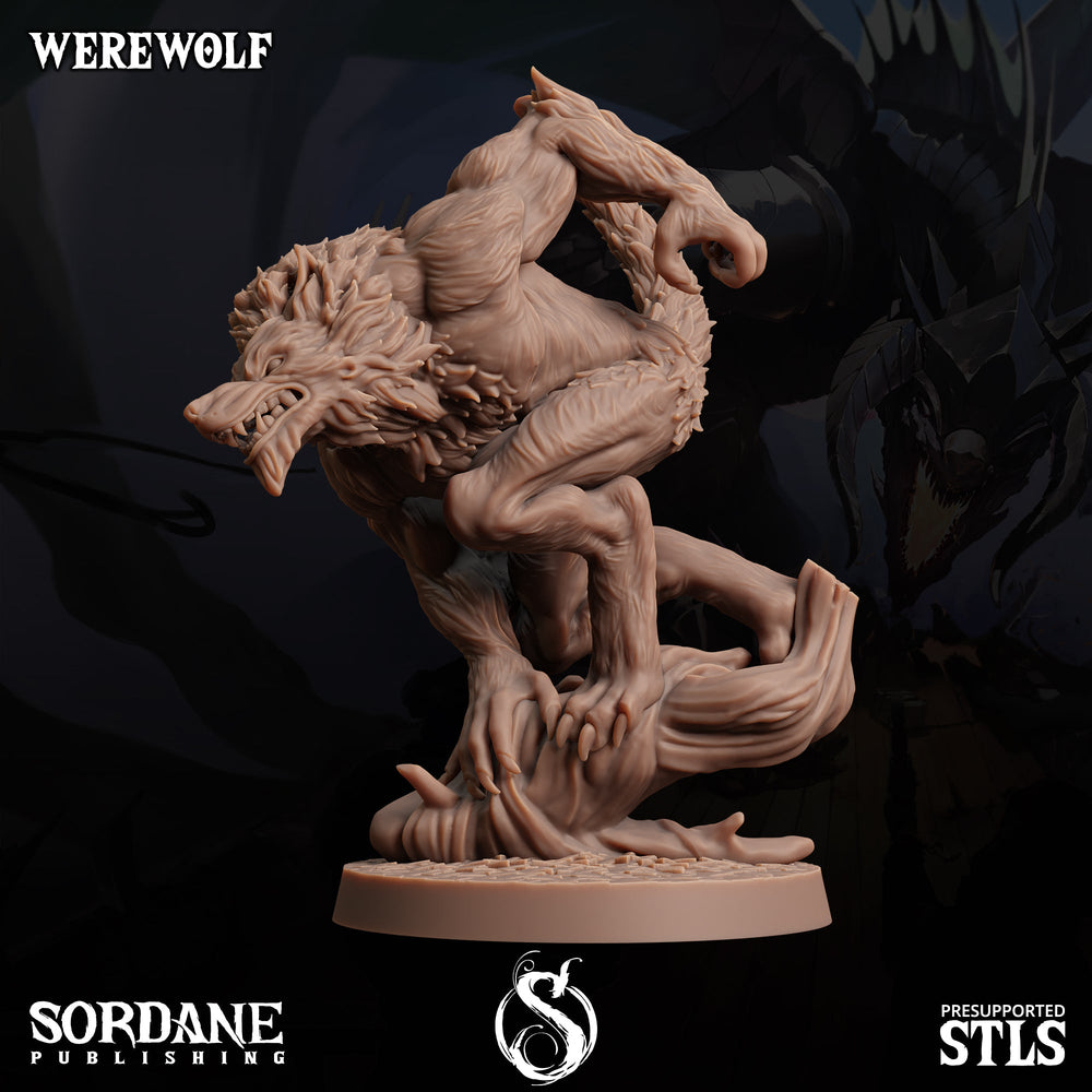 3D Printed Sordane Publishing Werewolves 28 32mm D&D (Online Only)