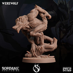 3D Printed Sordane Publishing Werewolves 28 32mm D&D (Online Only)