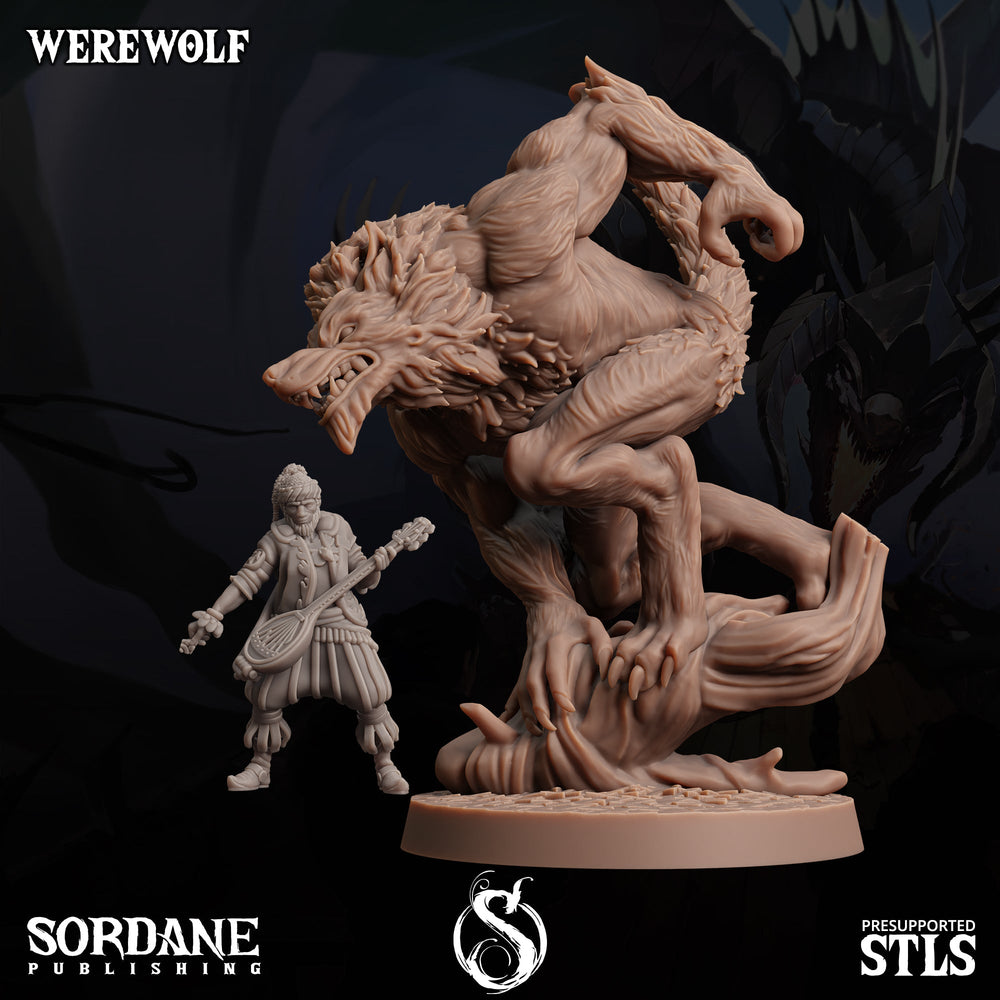 3D Printed Sordane Publishing Werewolves 28 32mm D&D (Online Only)