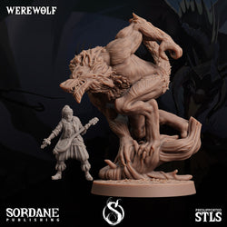 3D Printed Sordane Publishing Werewolves 28 32mm D&D (Online Only)